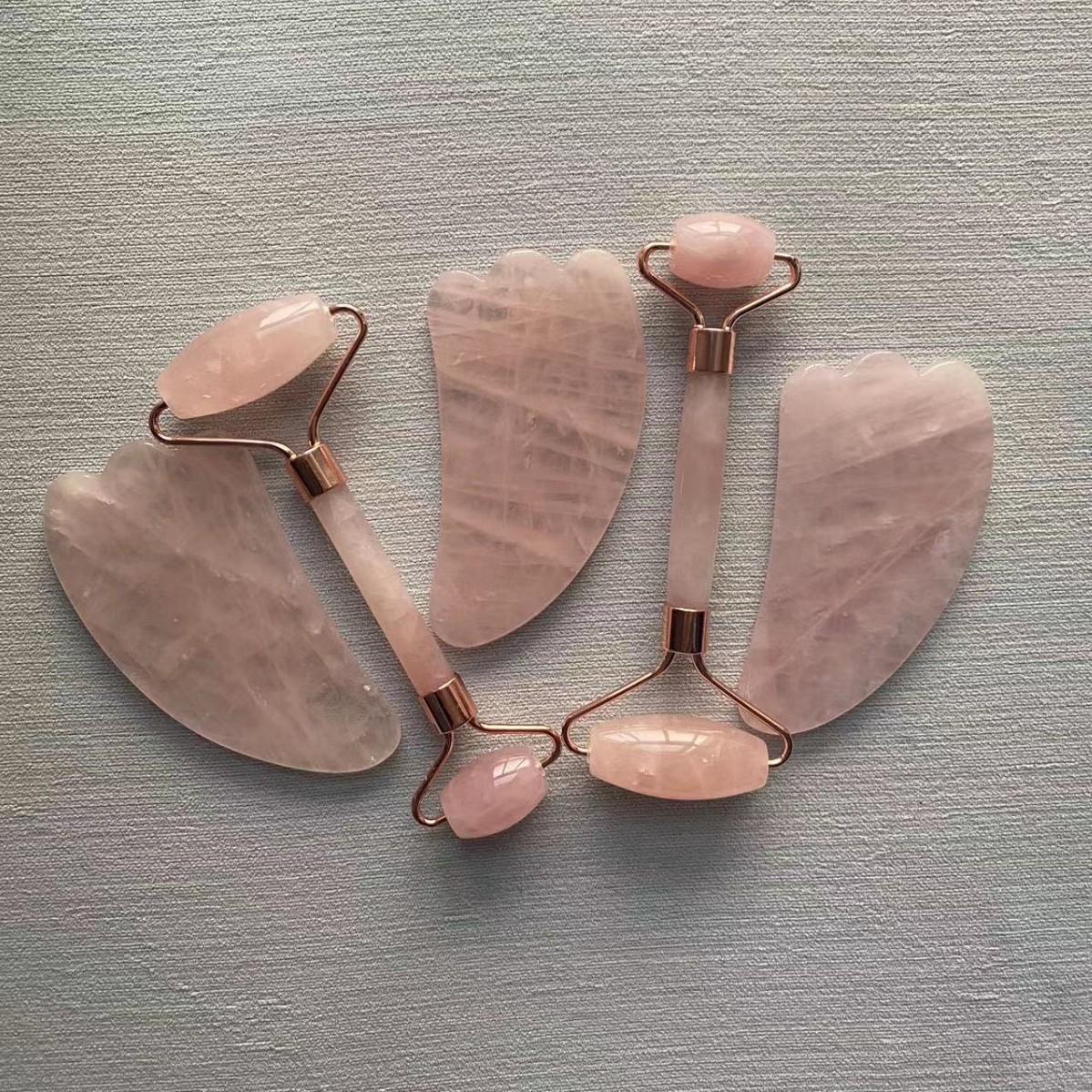 천연 경옥 롤러 + 긁는 보드