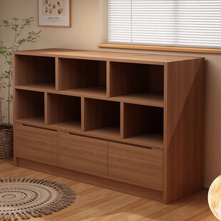 Bookcase Storage Cabinet Integrated Wall Storage Cabinet Living Room Wall Small Narrow Cabinet Bedroom Bedside Low Cabinet Bay Window Bookshelf