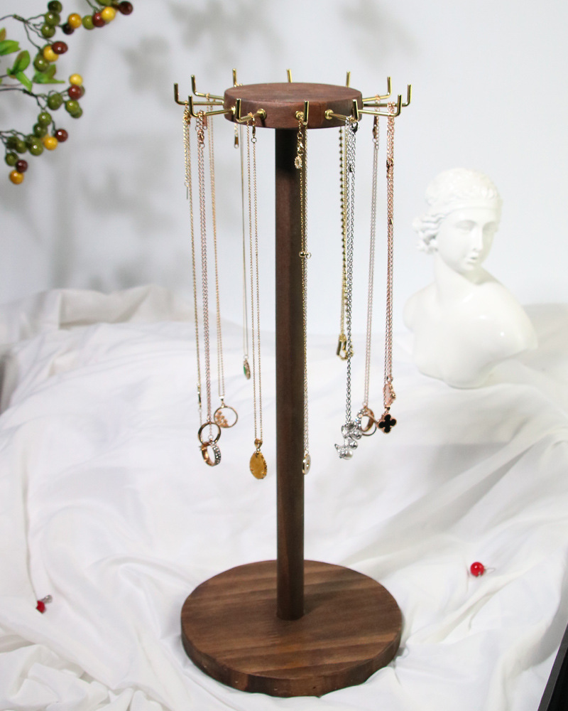 1080g Weight Jewelry Display Classification 1 Piece Quantity Wood Material Solid Color Pattern Simple Style Style 1 Piece Wood Simple Style Solid Color Jewelry Display 1