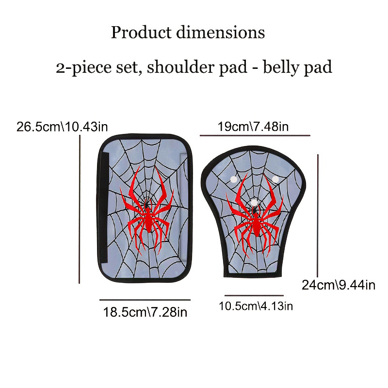 Protector de Hombro para Cinturón Set de 2 Piezas de Poliéster Suave para Auto