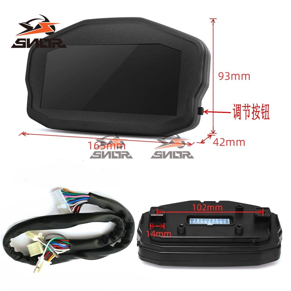 Modified Digital Speedometer Motorcycle Tachometer Bicycle Led Instrument Suitable for Ducati Motorcycles