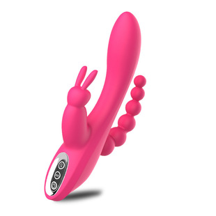 Women's Vibrator Rabbit Lick Vibration Second Tide Electric AV Massage Stick Adult Toy Sex Supplies Masturbator Wholesale