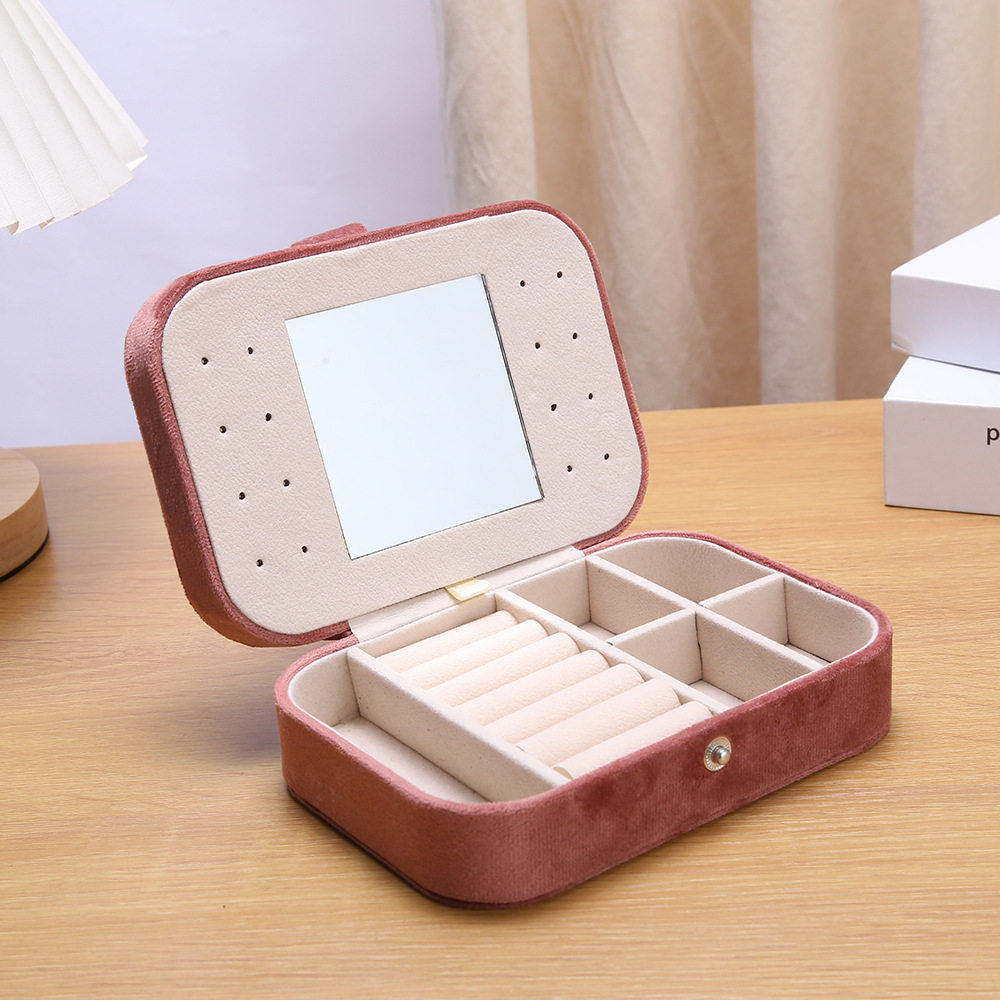 648g Weight Storage Box Storage & Cleaning Jewelry Boxes Classification 1 Piece Quantity Flannel Material Solid Color Pattern Classical Style Classical Solid Color Flannel Wholesale Jewelry Boxes 3