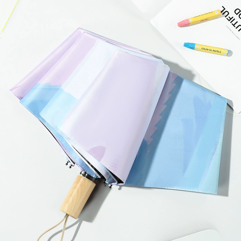 Automatic ultra light umbrella solar-powered, fully automatic, sun protection, UV protection