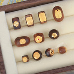 小红薯爆款s925银贴片沉香diy手链项链手串配珠配饰饰品配件