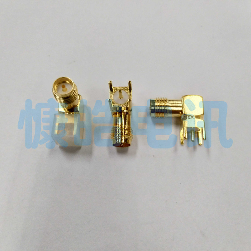 厂家直销PCB插板母座SMA-KWE SMAKWE SMA90度外螺内针弯头卧式