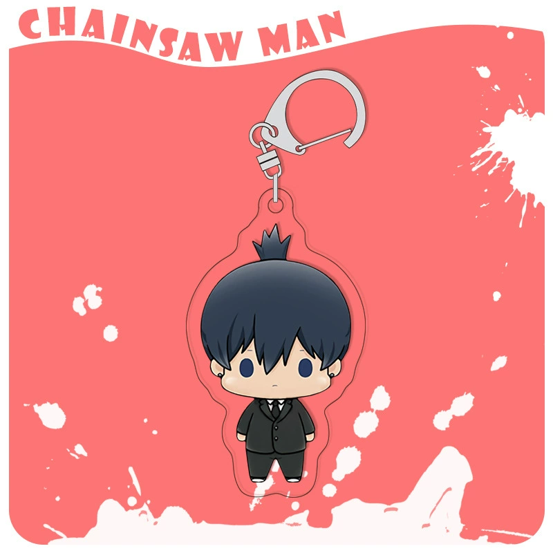Chainsaw, acrylic keychain, double-sided pendant, 4mm