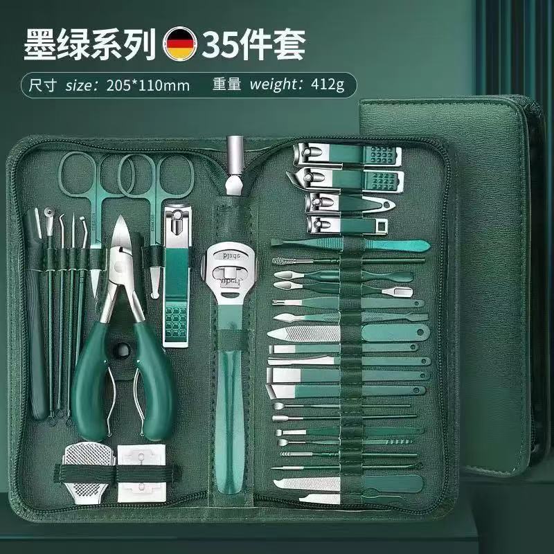 Großhandel Nagelzange Set 35-teilig, Nagelpflegezubehör, Adlerkopfzange, professionelle Nagelschere, komplettes Set zur Entfernung von Nagelhaut
