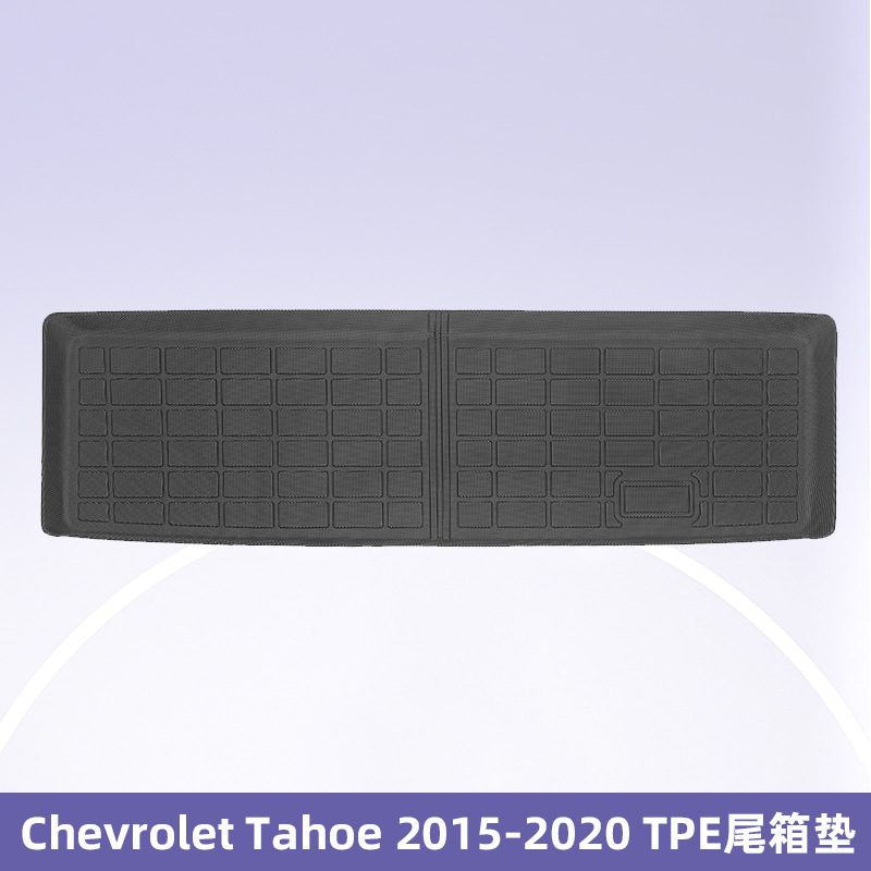 Aplicable a Chevrolet Tahoe 2015 - 2020 TPE Foot Pad 3D All Weather Foot Pad Cojín del maletero