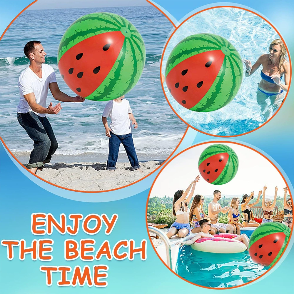 Надувной гигантский мяч-арбуз для пляжа, декорации для вечеринок, активного отдыха и спорта, 90 см, вспомогательное средство для плавания