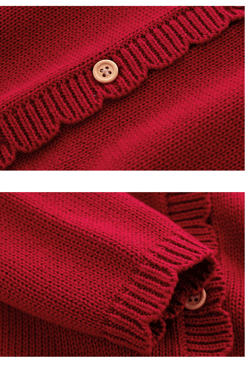 Style Britannique Couleur Unie Bouton 100% Coton Hoodies Et Pulls display picture 2