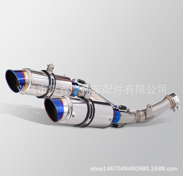Motorcycle Exhaust Pipe Modification Crf450R Exhaust Pipe Tail Section Set Off-Road Exhaust Pipe 2015-2020