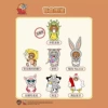 Doll, cat-and-mouse game, 6 pieces