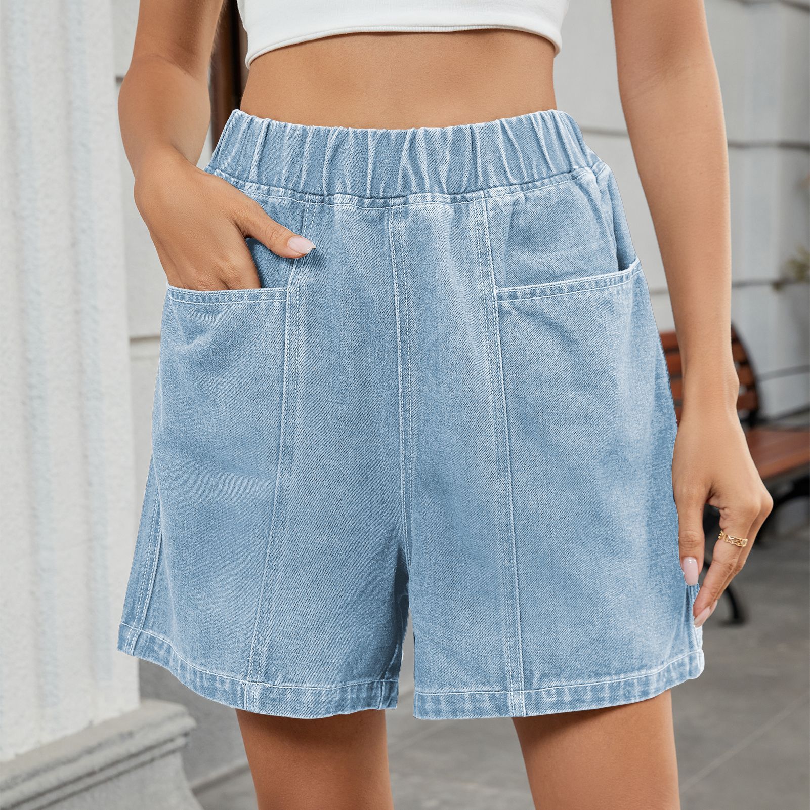 summer denim shorts