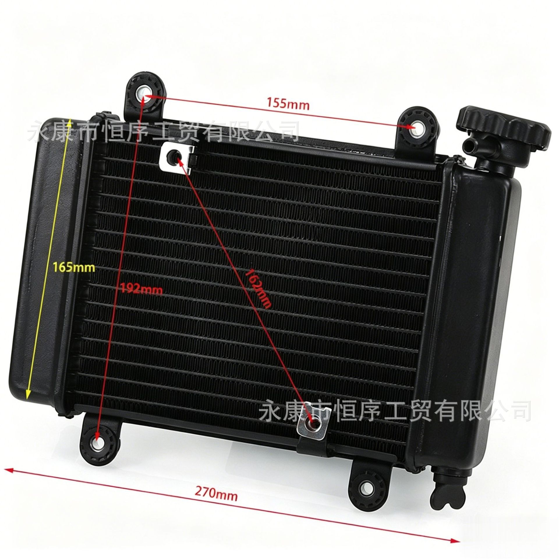 Atv Beach Bike Off-Road Motorcycle Accessories: Da Gong Da Han Niu Da Tong Ma Long Water-Cooled Fan, Hot Water Tank, Radiator