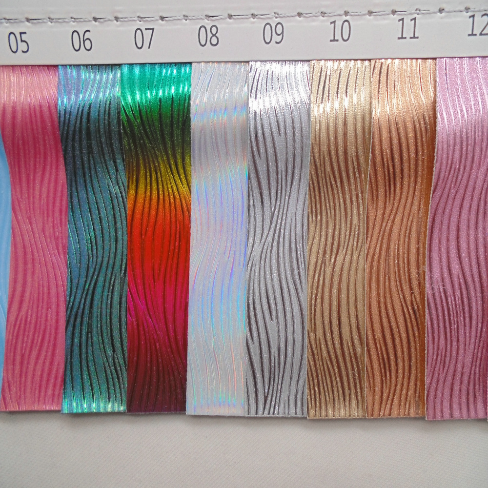 线条水晶 波浪纹皮革 条形格丽特 水波弯曲 地球 编织葱粉 拉丝革