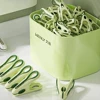 Storage basket + seamless peacock clip avocado green-36