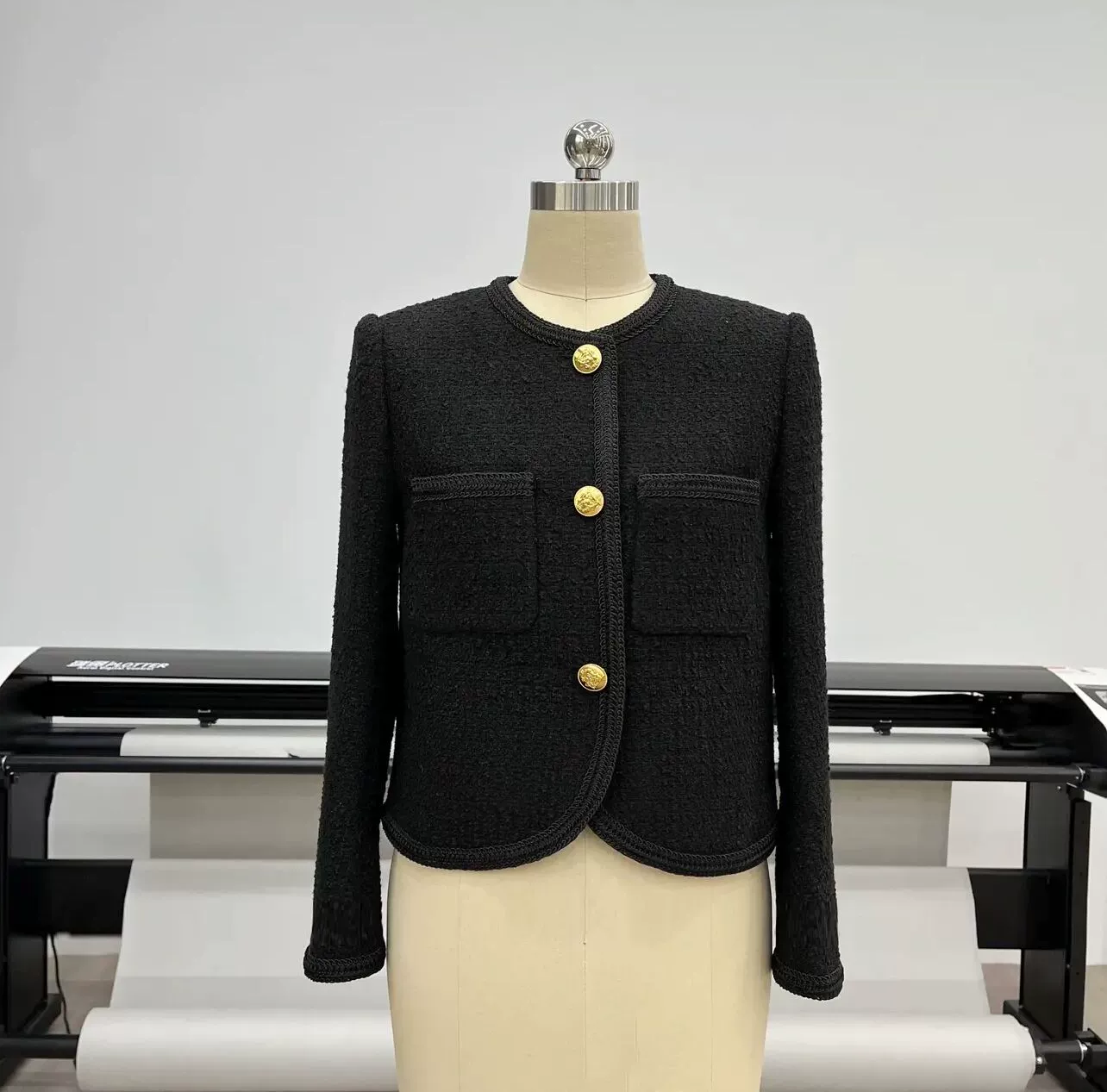Короткая демисезонная куртка, высококачественный стиль, стиль Chanel, для подростков, бренд