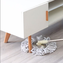 家用旋转桶替换头吸水通用型细纤维圆拖头不锈钢拖把杆配件其新品