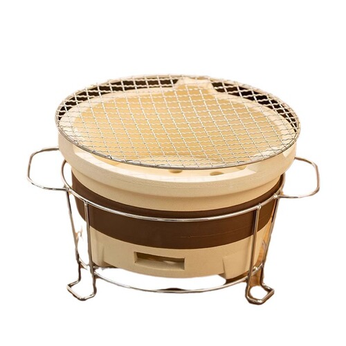 Cooking tea around the stove, indoor home outdoor barbecue stove, clay charcoal stove, cupping pot, teapot, complete set of utensils