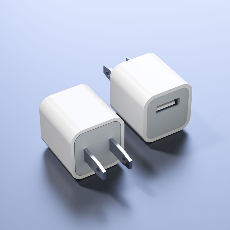 新款5W美规充电头5V1A高品质USB充电器 便携式手机充电插头源厂|undefined