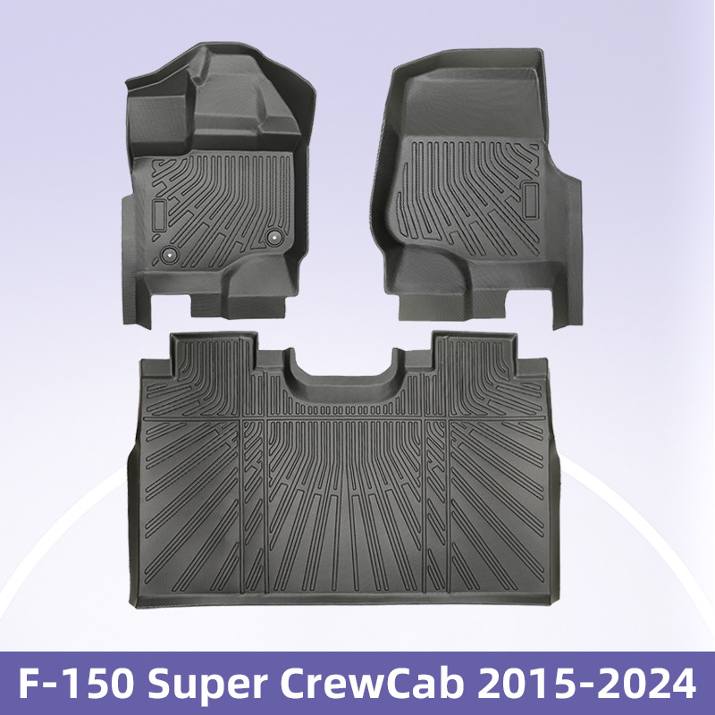 Para Ford F-150 2015-2024 3D Material para todo clima TPE almohadilla para el maletero