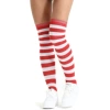 Red and white striped socks (excluding yards)