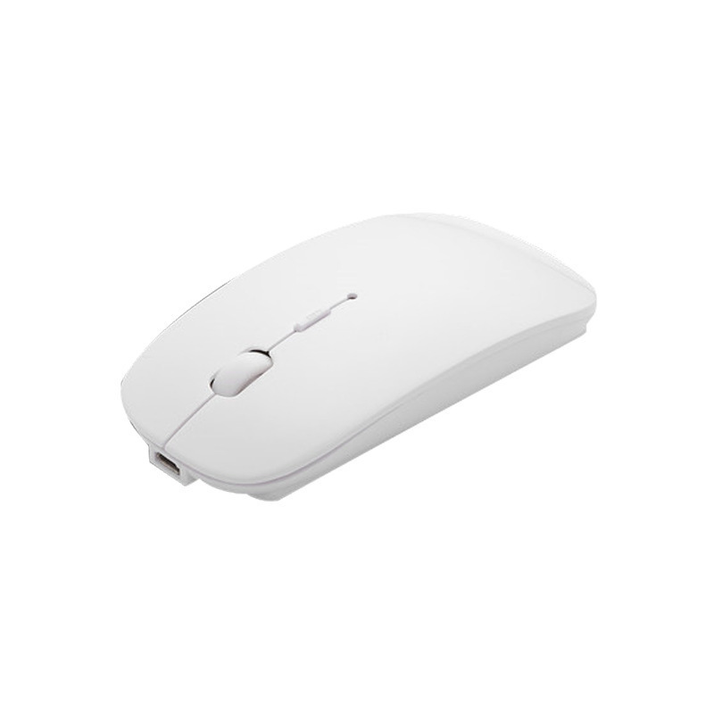 충전식 흰색(2.4G 무선 + Bluetooth) 듀얼 모드 마우스