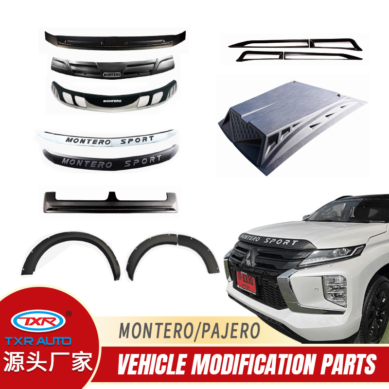 Kit Combinado de Protección Contra Arena y Grava para Mitsubishi, Apto para Mitsubishi Montero Pajero, con Luz de Techo