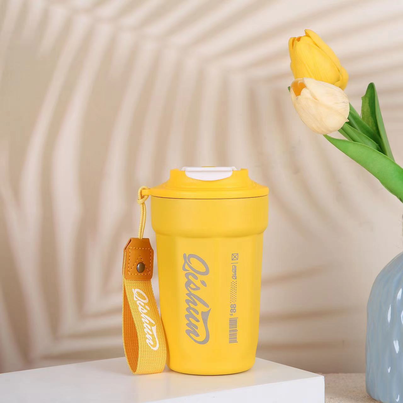 보온병컵 316-노란색 480ml