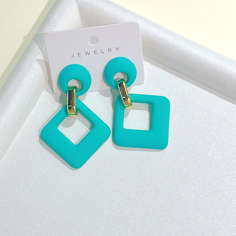 1 Pair Basic Modern Style Geometric Arylic Drop Earrings display picture 2