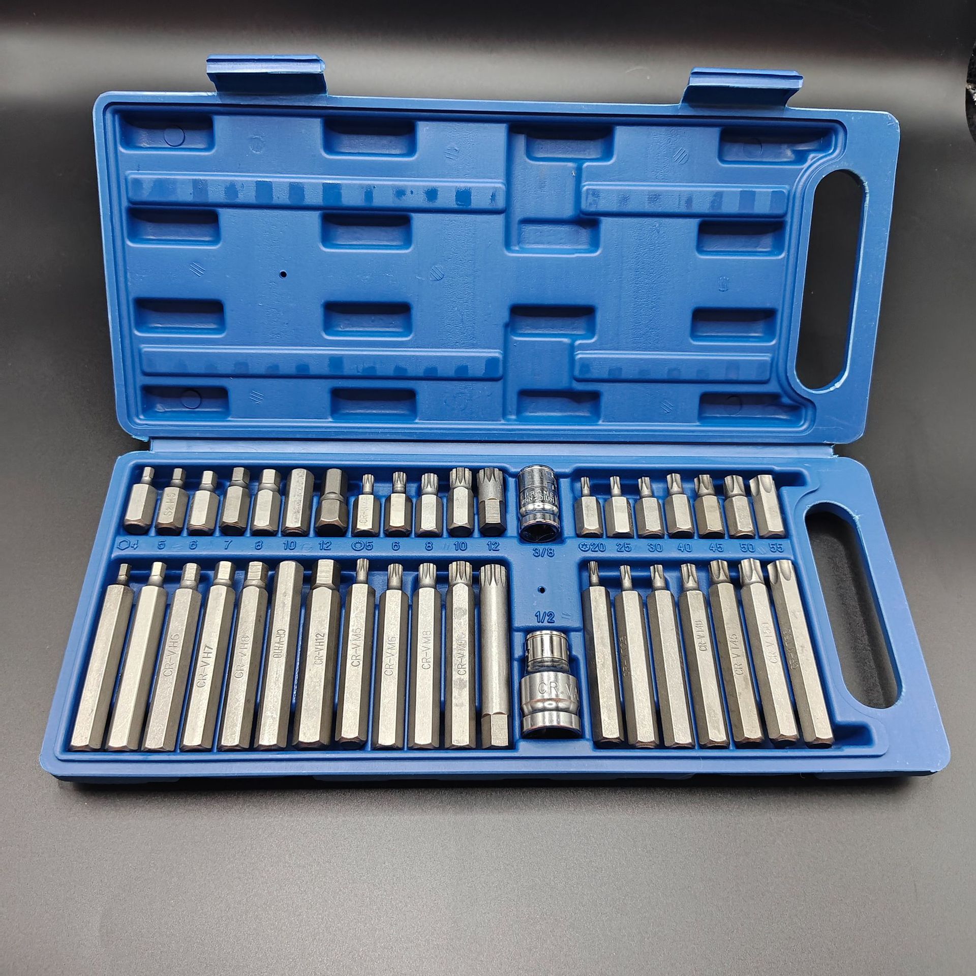 Auto Repair Tool Set, Bit Set, Star Bit, Plum Blossom Combination, 40 Spline Piece Set, Flower-Shaped Wrench, Inner Hexagon