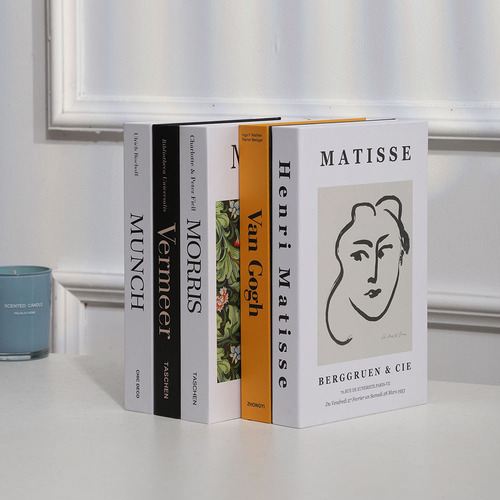 Folding Art Magazine Fake Book Matisse Abstract Literary Simulation Book Bookshelf Display Decor Book Shelf Accent Model