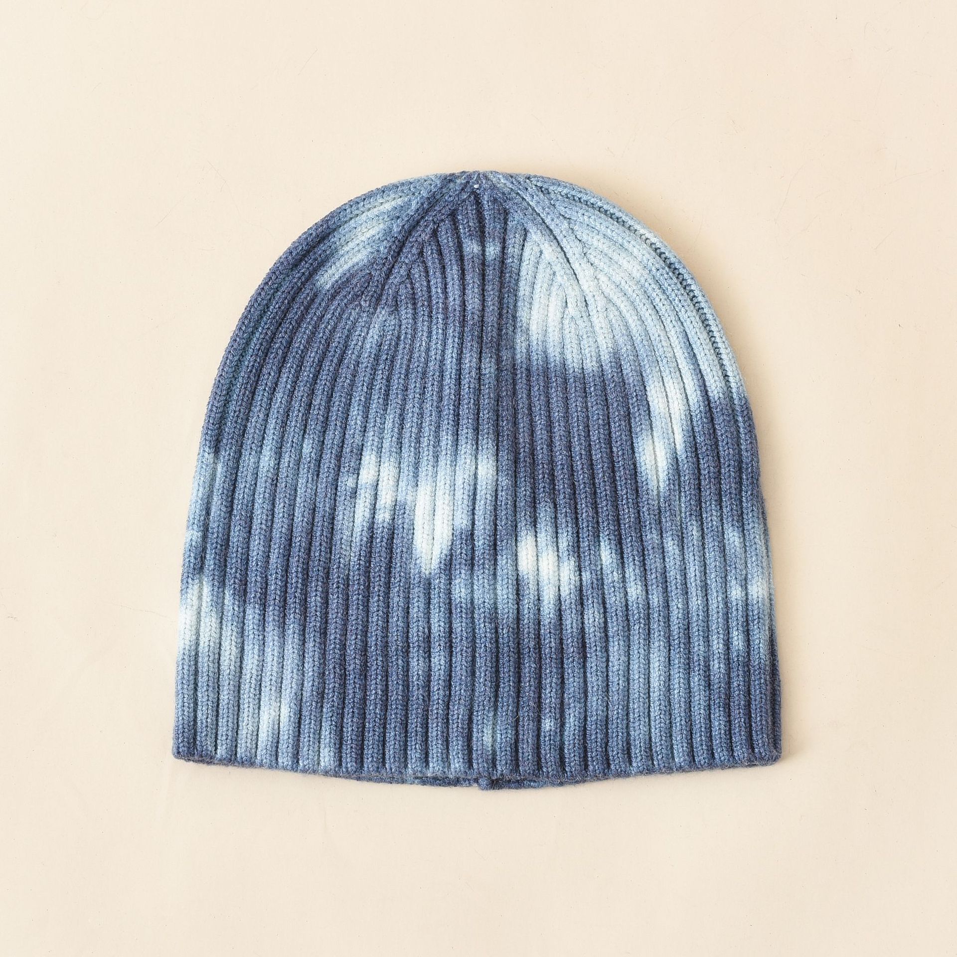 Sombrero de lana teñido con corbata Estilo coreano Sombrero de invierno Estilo coreano de las mujeres de moda Otoño e invierno Sombrero de punto de moda de los hombres Sombrero frío de Corea del Sur