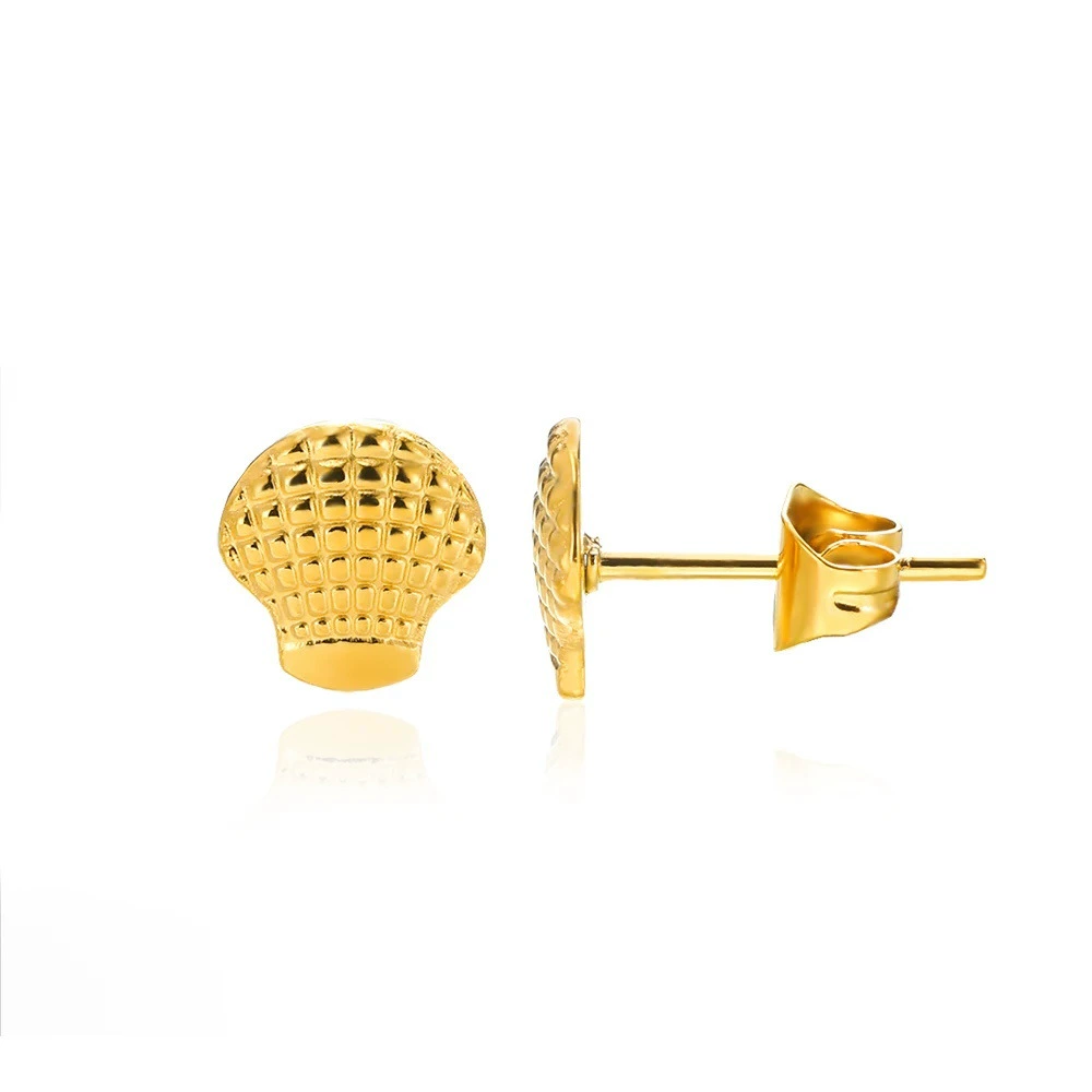 Adjustable Marine Shell Ring, Gold-Plated Beach Accessory, One Size (0.005 kg)