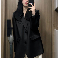 高级感白色小个子西装外套女早春秋装新款韩版宽松休闲西服