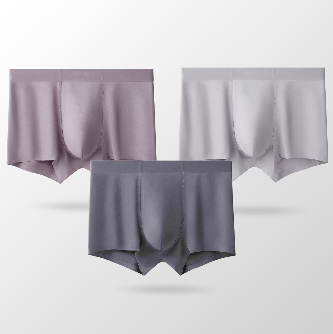 80 Pantalones de hombre Lanjing Modal 10A antibacterianos pantalones cortos cómodos simple sin marcas de verano rojo
