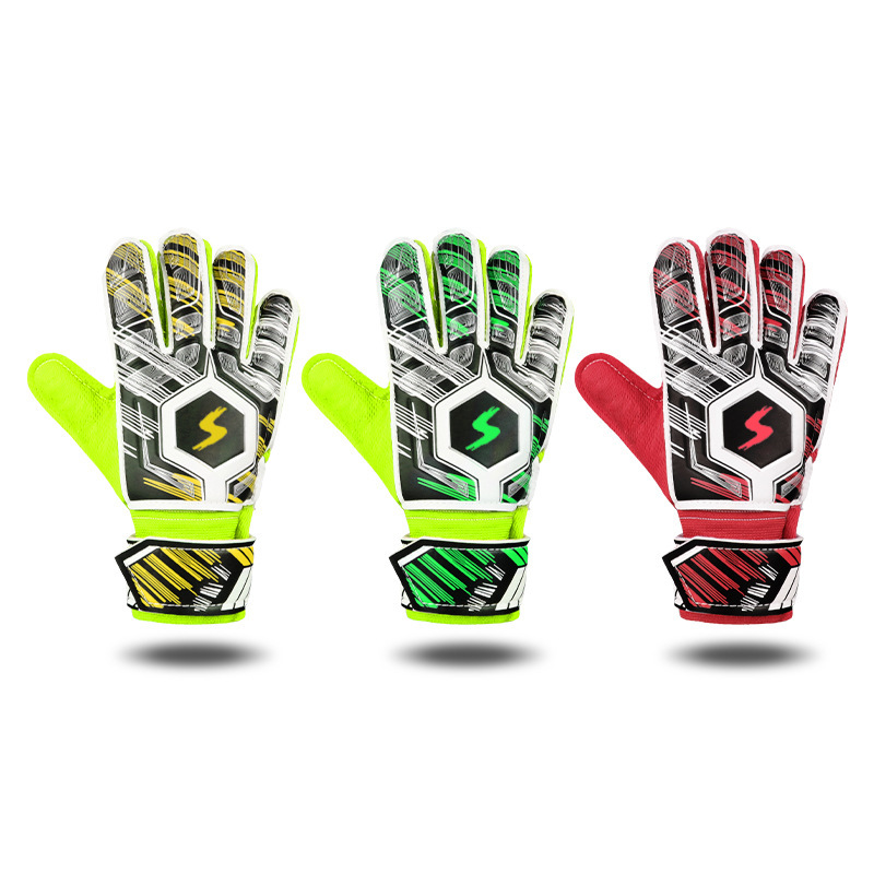 Maxda Kidsren's Anti-Collision Goalkeeper Gloves Adult Football Sports Goalkeeper Latex Finger Guard with Finger Protection Anti-Slip Maxda Kidsren's Anti-Collision Goalkeeper Gloves Adult Football Sports Goalkeeper Latex Finger Guard with Finger Protection Anti-Slip
