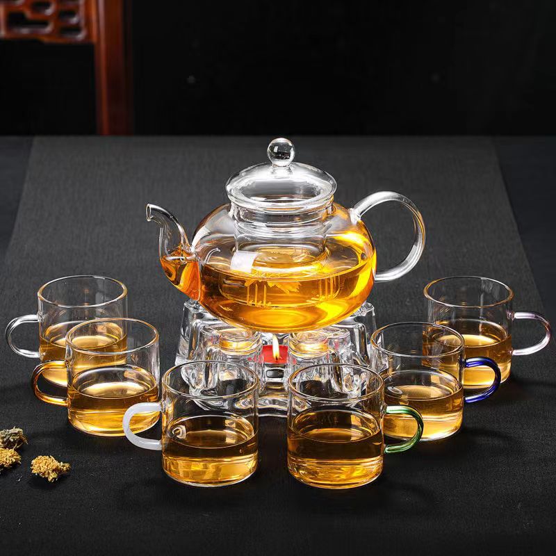 800ml 냄비 + 티워머 + 왁스 + 6색 컵 + 스탠드