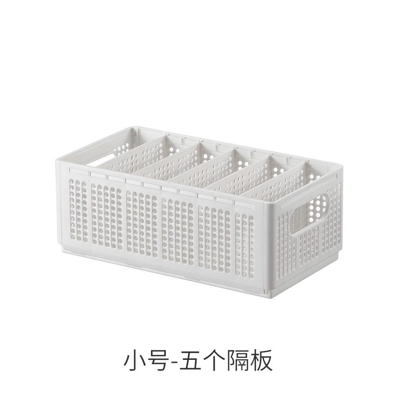 Caja de almacenamiento de jeans plegable caja de almacenamiento multi-rejilla calcetines suéter caja de almacenamiento separada dormitorio armario esencial