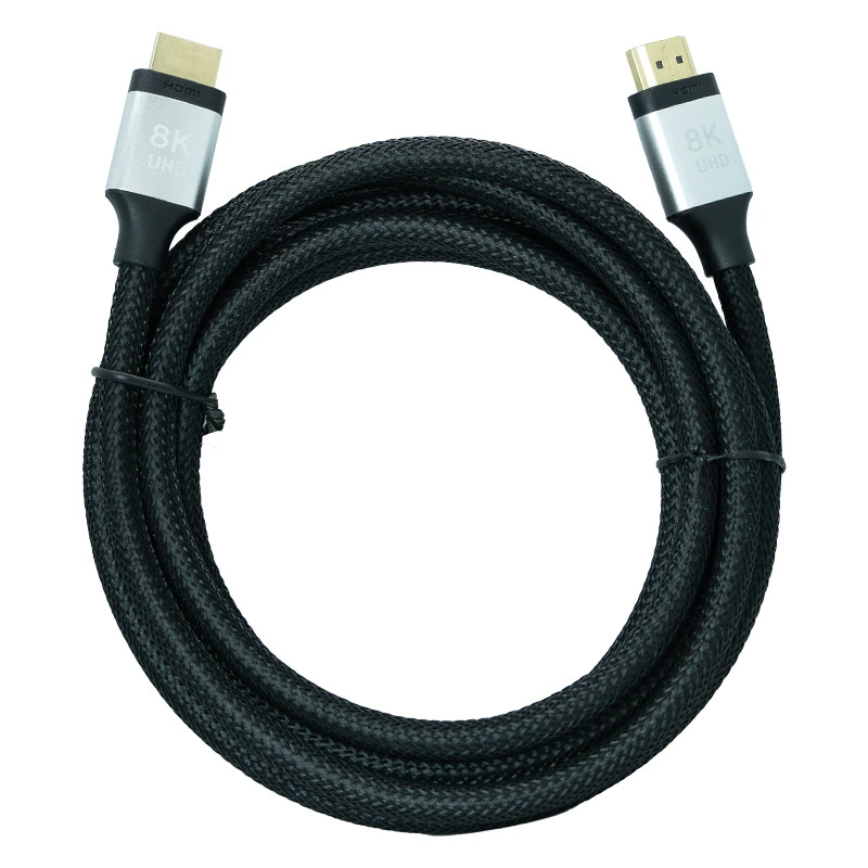 HDMI-кабель версии 2.1 8K, плетёный кабель для компьютера, ТВ монитора, проектора, экрана, HDTV кабель, проводной