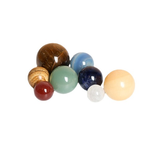 Jingdian Jewelry Eight Planets in the Solar System Crystal Ornaments Agate Jade Gift Box Planet Science Gift Wholesale