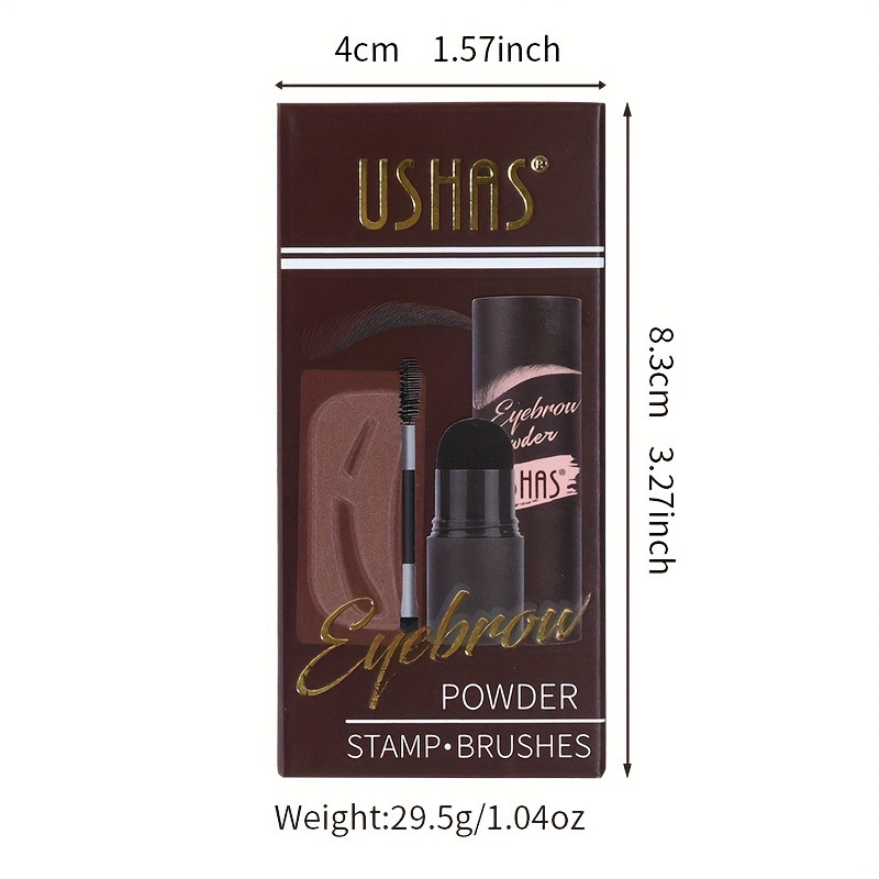 USHAS Trans-Transborder Eyebrow Cepillo para cejas Parche para cejas Polvo para cejas Crema de tinte para cejas Amazon Lazy Seal Reparación de línea de cabello