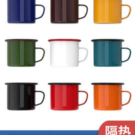 搪瓷马克杯印图订 做印logo图片广告杯彩色定 做礼品杯子定 制搪