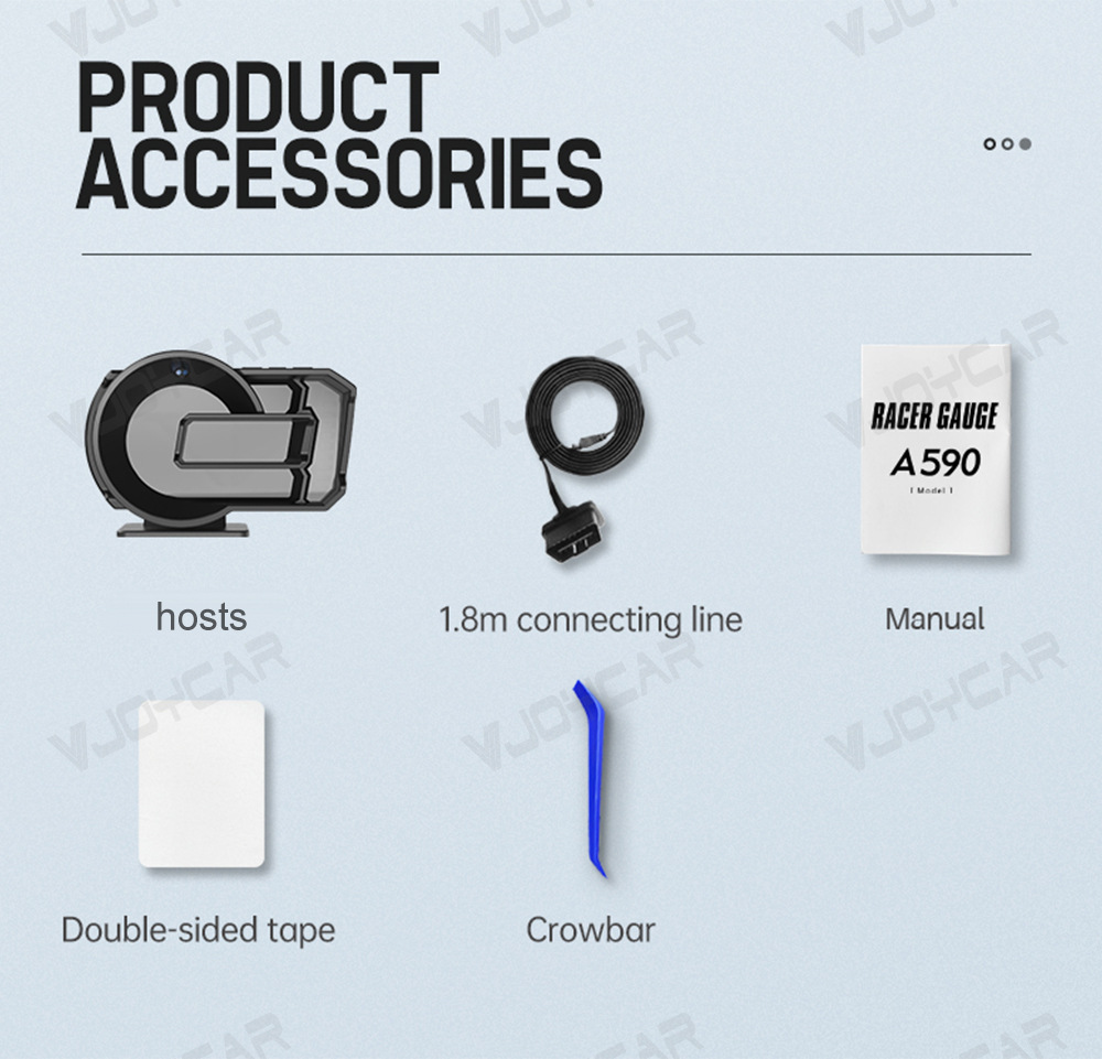 Cross-border new hud head-up display full LCD obd meter gesture switching mode turbine speed meter
