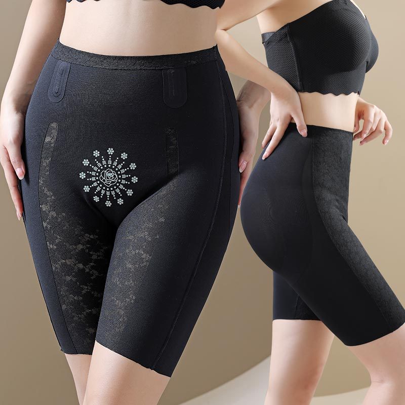 High-waist tummy control pants, corset, butt lift, body shaping pants, women's safety pants, anti-exposure postpartum boxer tummy control underwear