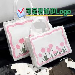覆膜無紡布手提袋子草莓服裝店logo男女童裝店鞋袋購物袋包裝