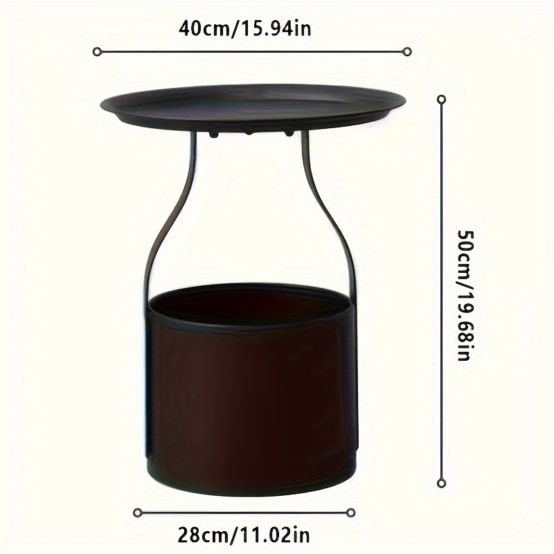 Sofá de viento de crema dormitorio pequeño mesilla de cabecera sala de estar mini cafeteria en línea pequeña mesa redonda de hierro forjado