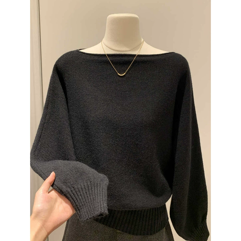 Джемпер вязаный демисезонный, открытые плечи, свободный крой, one size (фуксия и цвета)