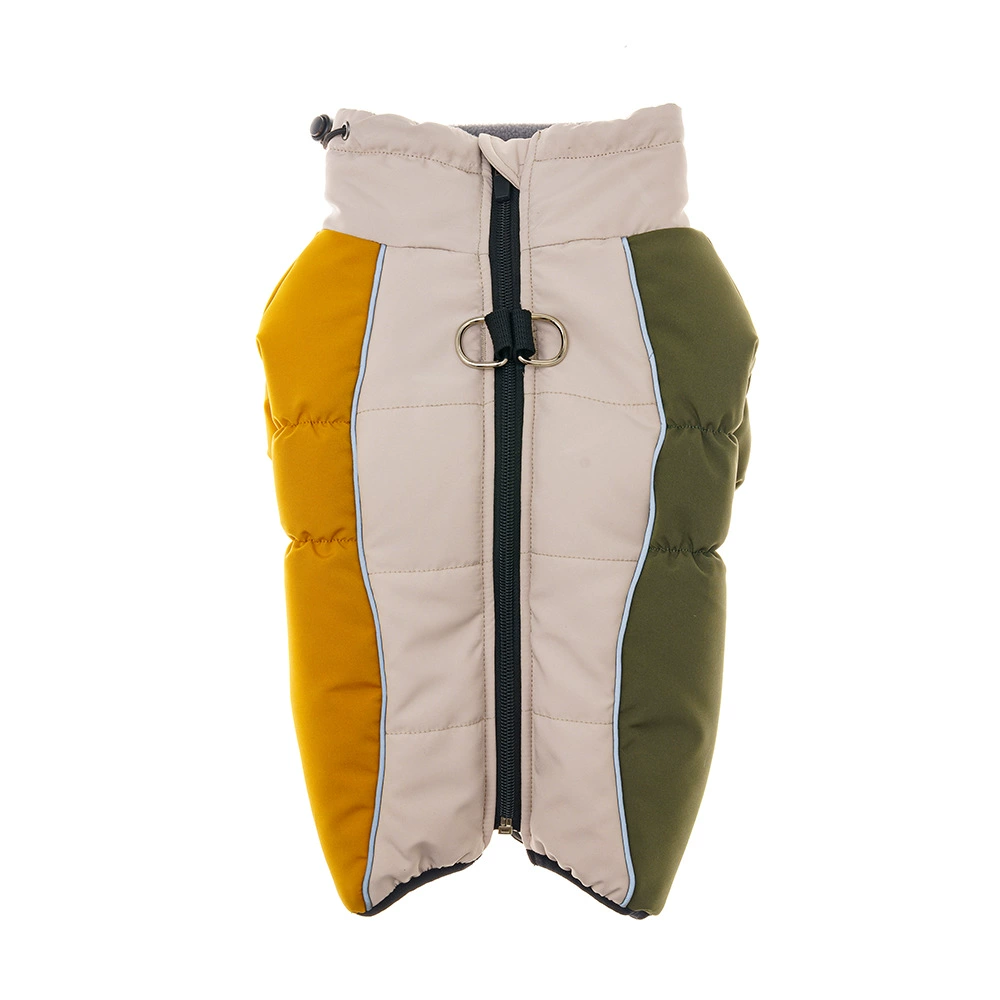 Новая зимняя одежда для собак, тянущая светоотражающая водолазка, хлопковая одежда, одежда для домашних животных с контрастной цветной строчкой оптом